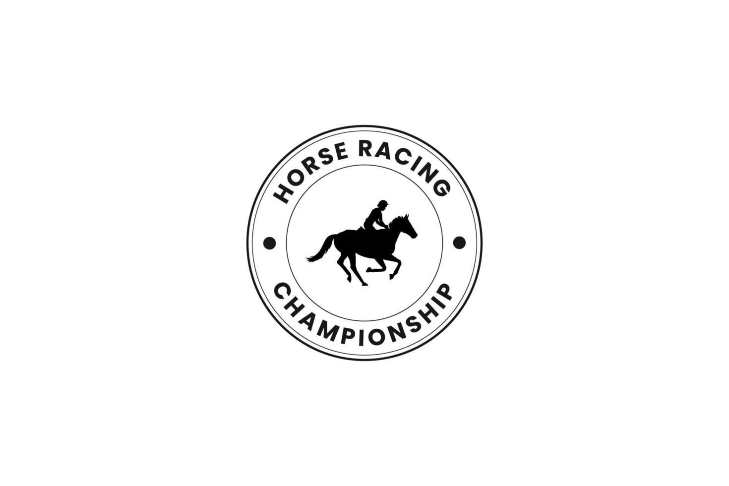 cavallo da corsa logo vettore icona illustrazione
