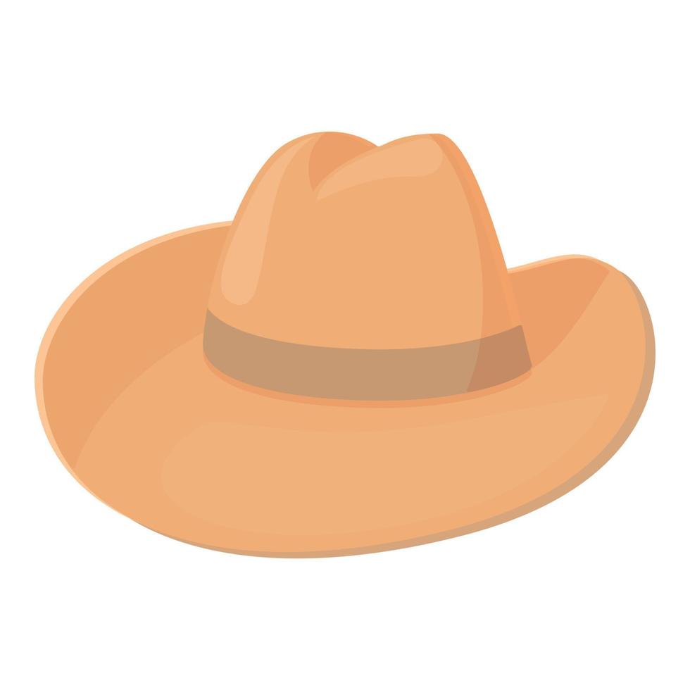 cowboy cappello icona cartone animato vettore. rodeo Texas vettore
