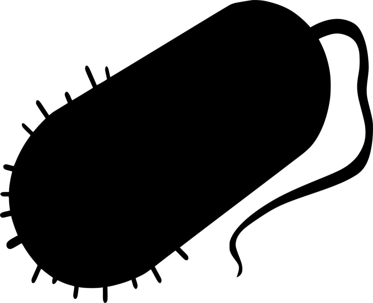 vettore silhouette di batteri virus su bianca sfondo