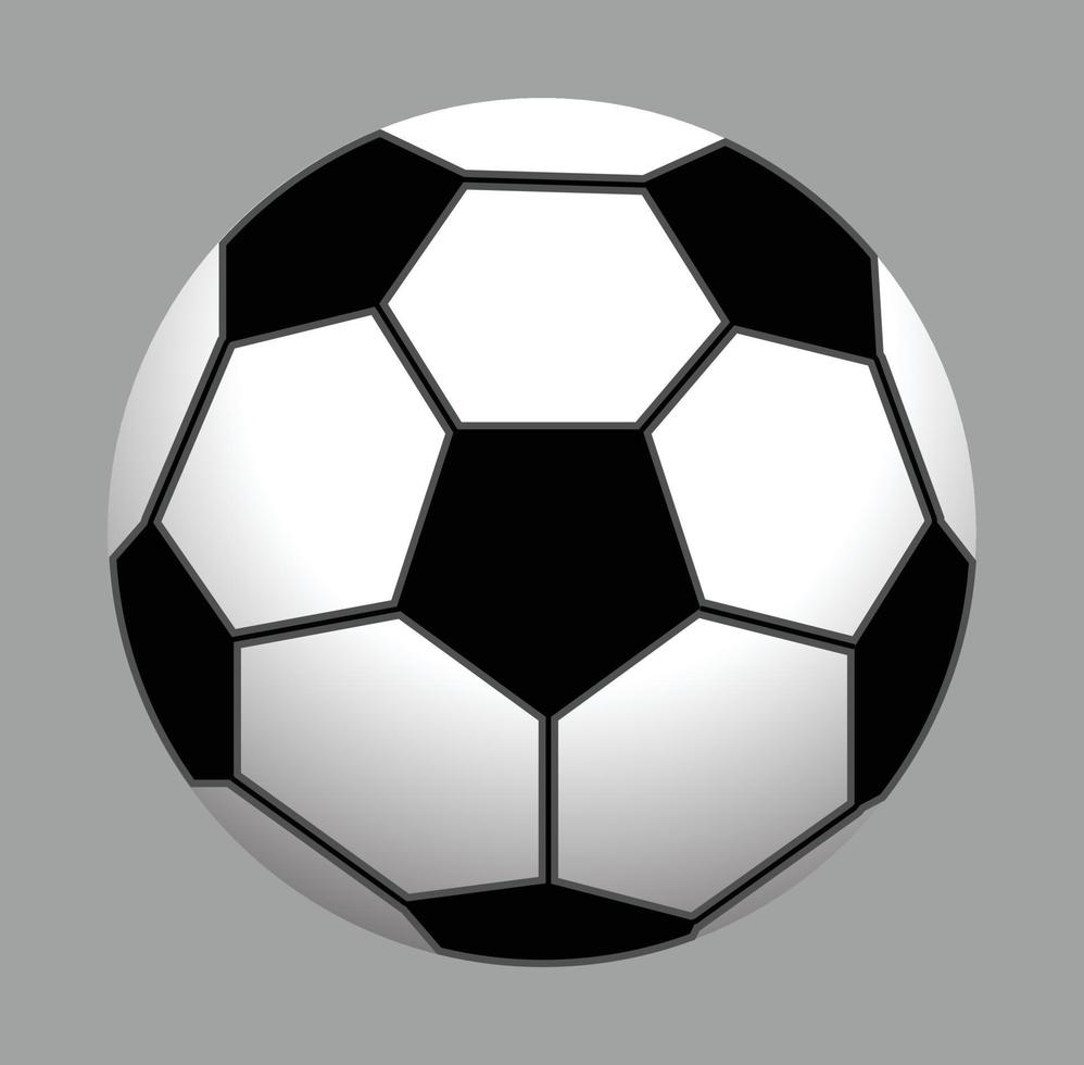 pallone da calcio su sfondo bianco vettore
