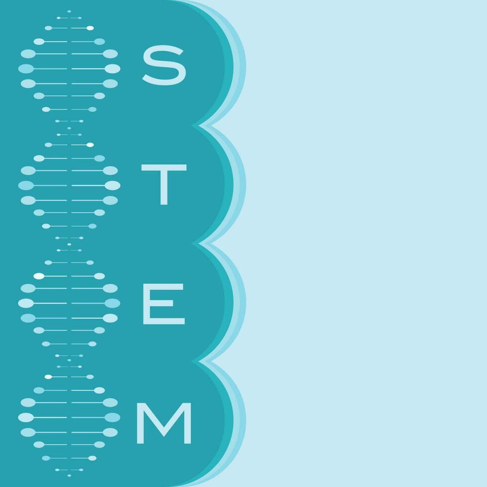stelo scienza tecnologia ingegneria e matematica vettore illustrazione sfondo grafico