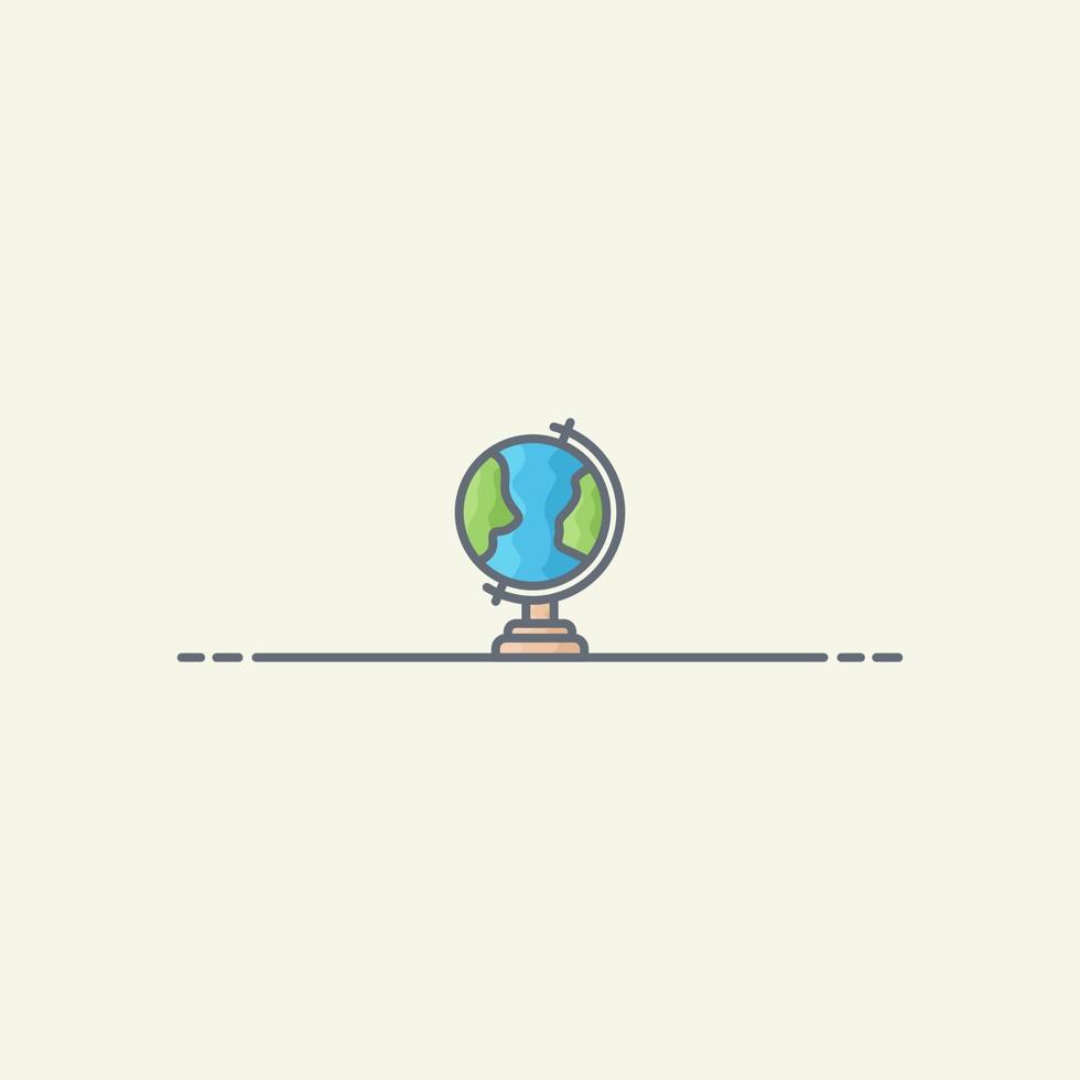 globo icona vettore illustrazione