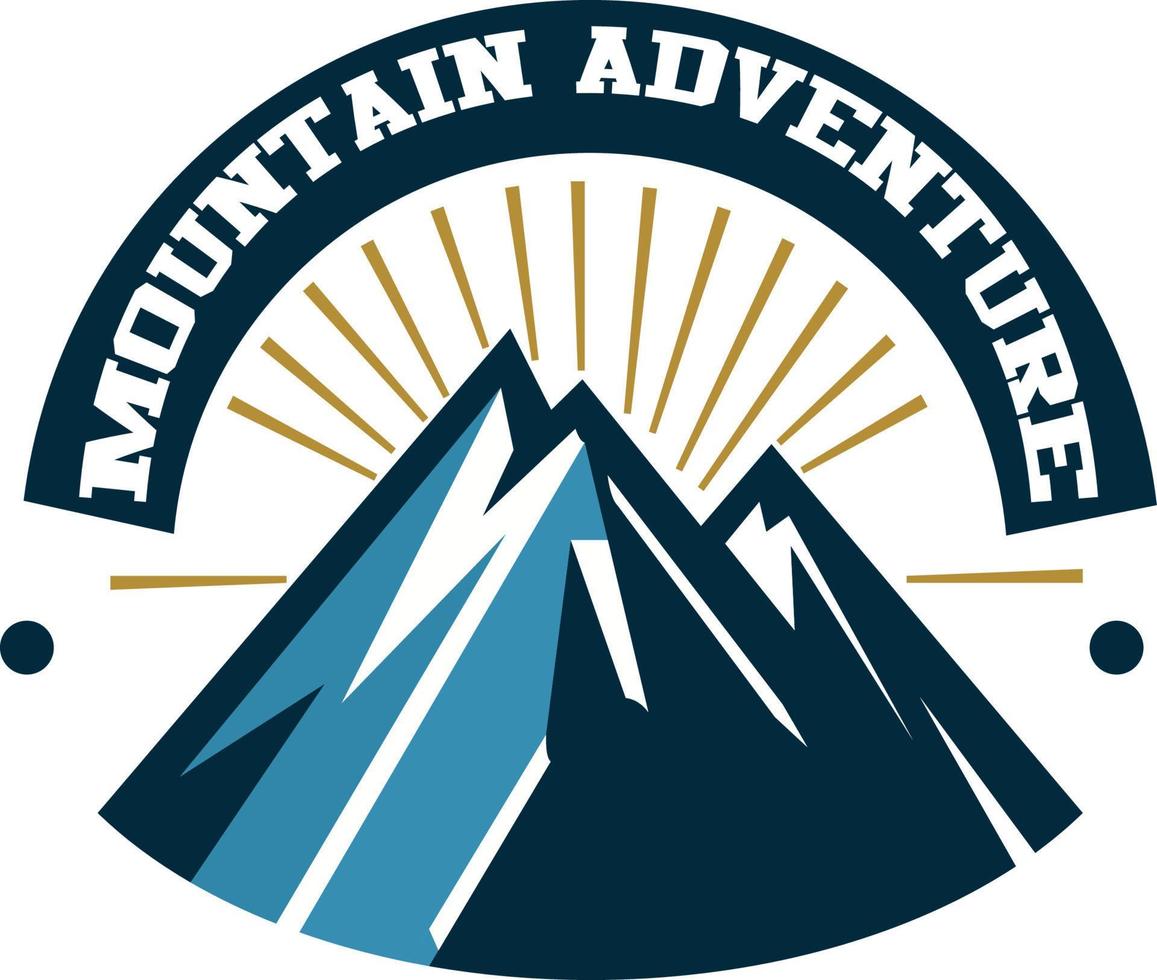 montagna avventura logo vettore file