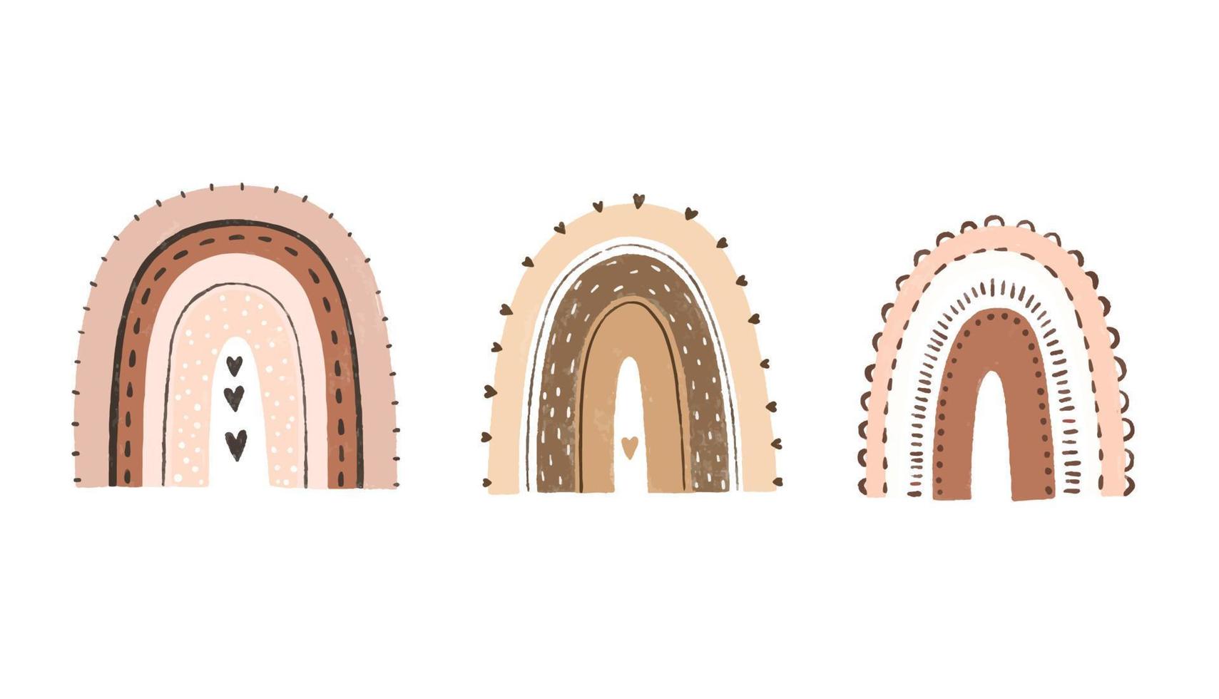 infantile illustrazione con carino coda di fata arcobaleni, infantile design vettore