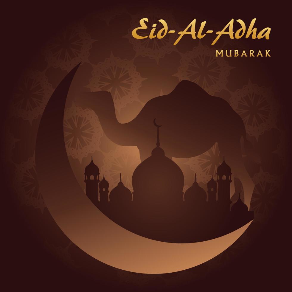 islamico Festival eid al adha vettore illustrazione per sociale media inviare e bandiera 3