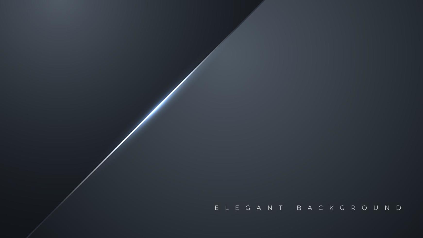 astratto sfondo minimale con blu scuro nero. banner aziendale con elegante luce splendente. modello di stampa illustrazione vettoriale. vettore