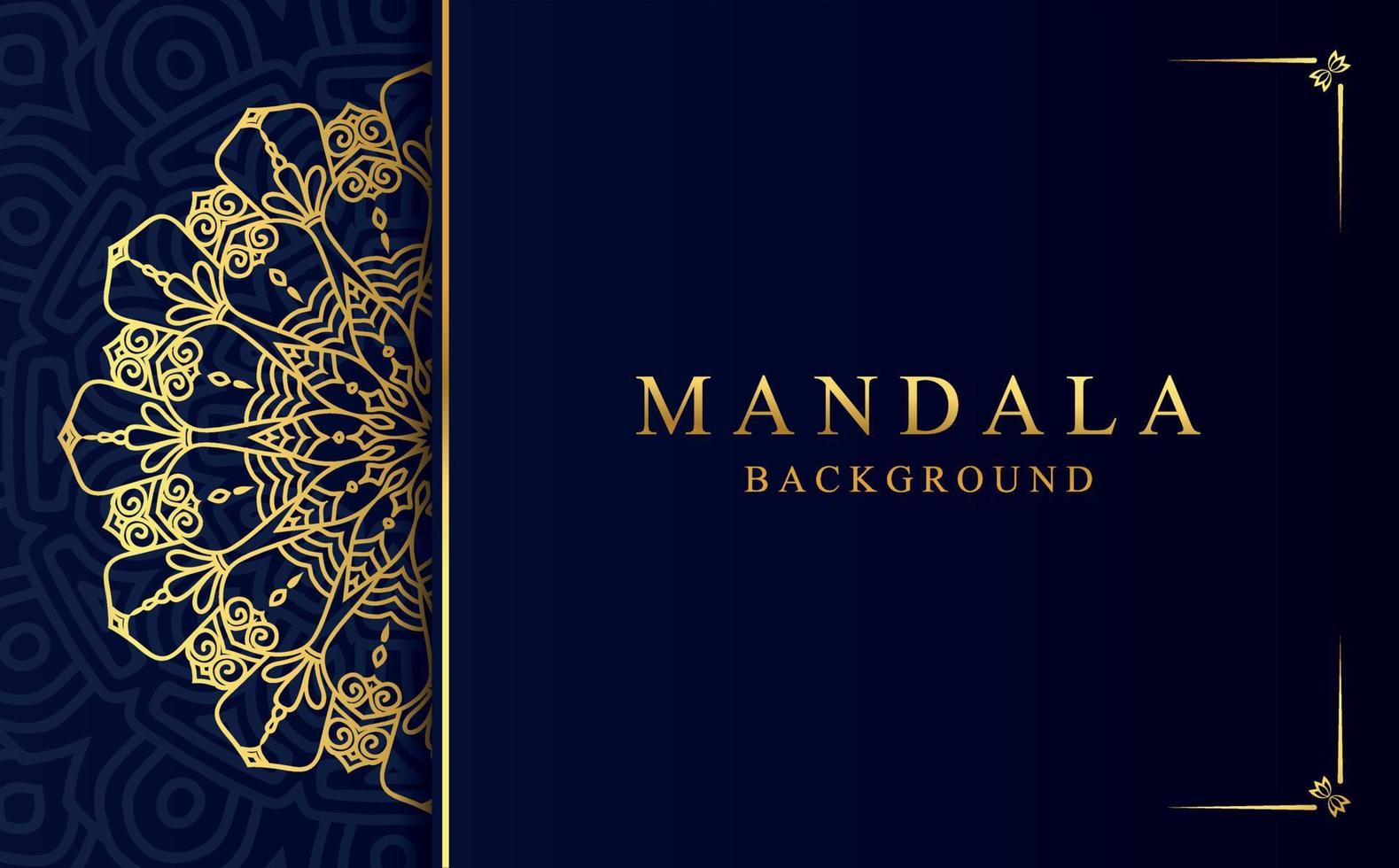 lusso d'oro mandala design sfondo nel Arabo stile vettore