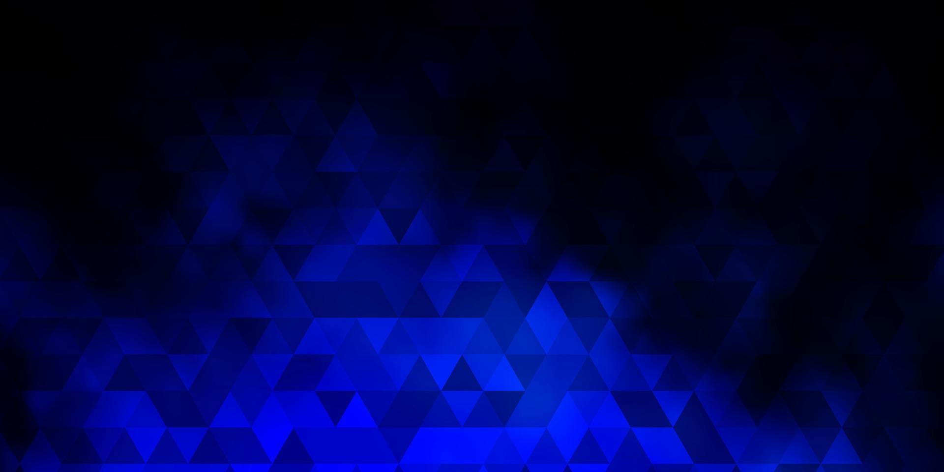 modello vettoriale blu scuro con stile poligonale.