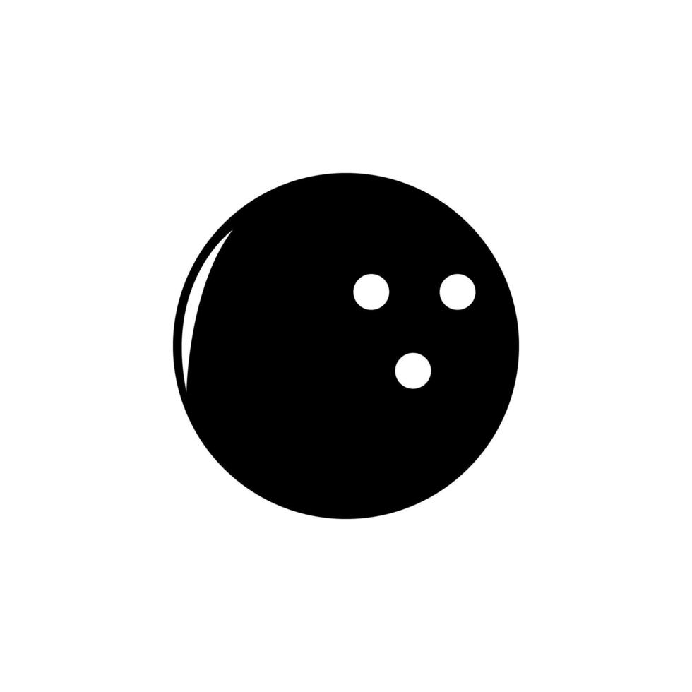 bowling palla vettore icona illustrazione