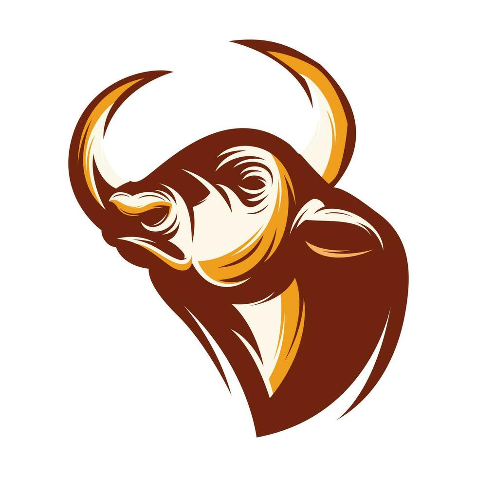 mascotte esport del toro per il logo di sport ed eSport vettore