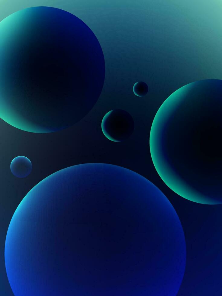 tre dimensionale terra buio blu cerchio sfondo verticale vettore
