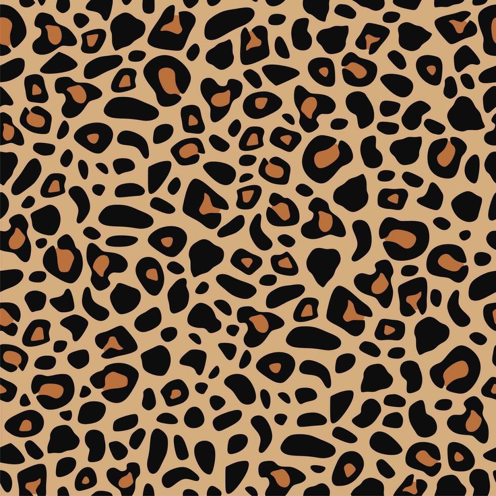 vettore di stampa leopardo senza cuciture. sfondo alla moda per tessuto, carta, vestiti. modello animale.