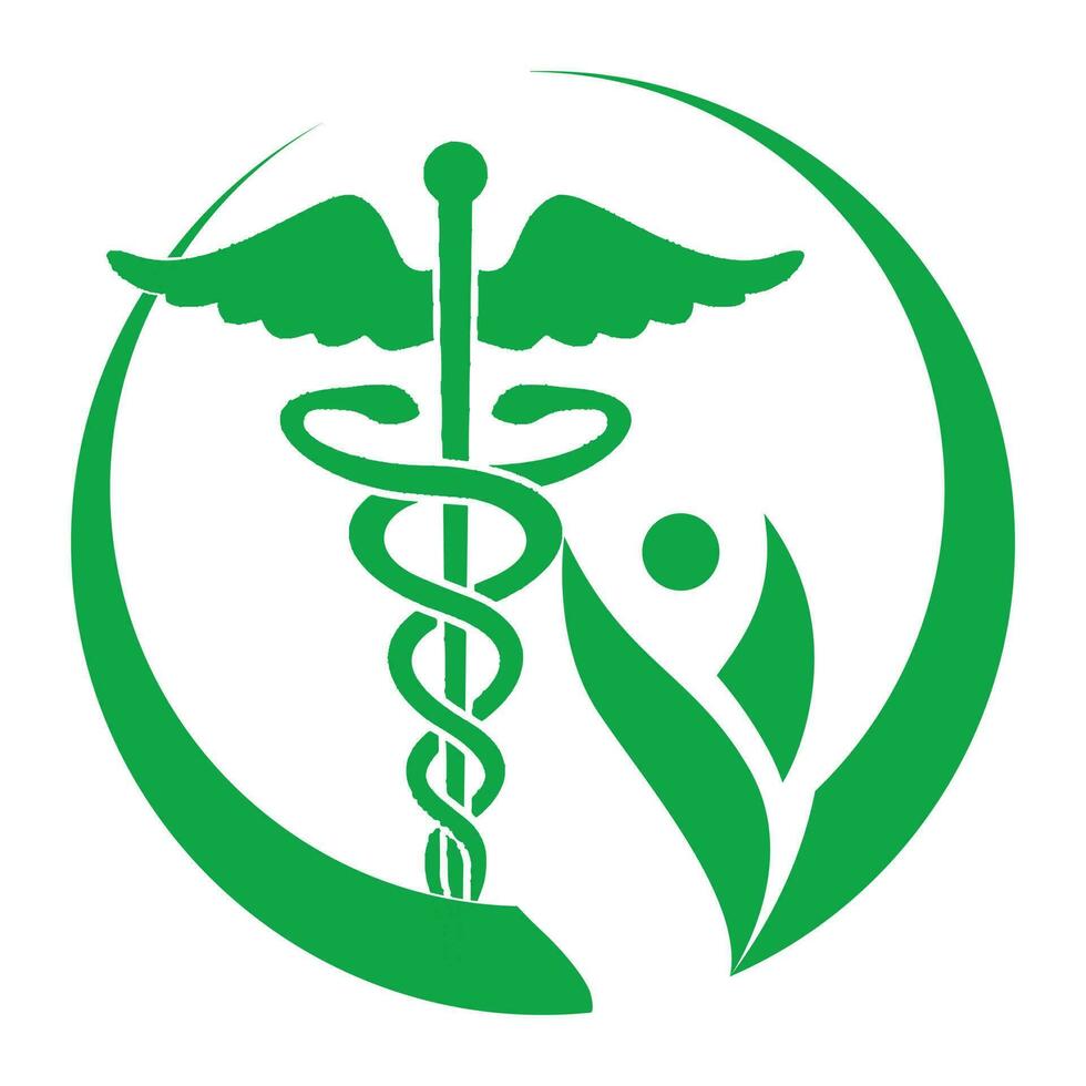 benessere e medicina simbolo vettore logo design