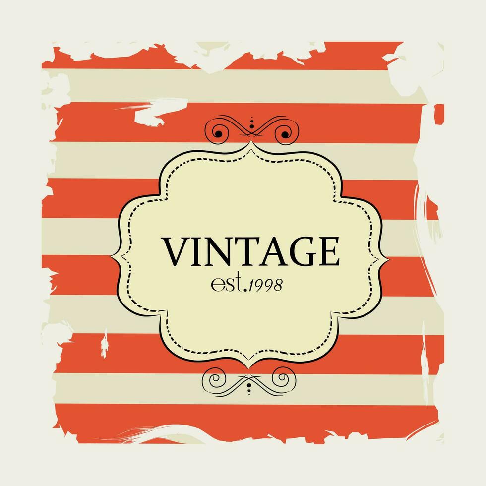 illustrazione vettore di Vintage ▾ design Perfetto per stampa, abbigliamento, ecc.