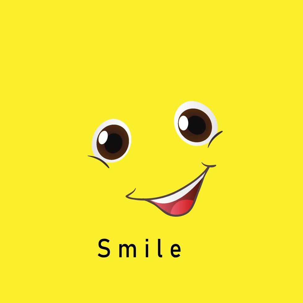 sorriso icona logo modello di disegno vettoriale