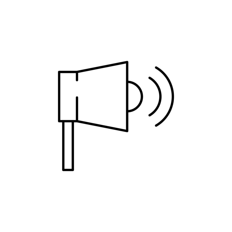 megafono, altoparlante vettore icona illustrazione