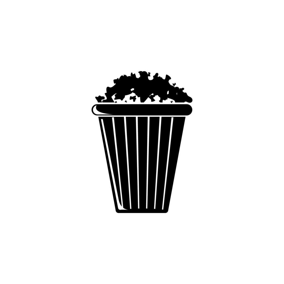 Popcorn vettore icona illustrazione