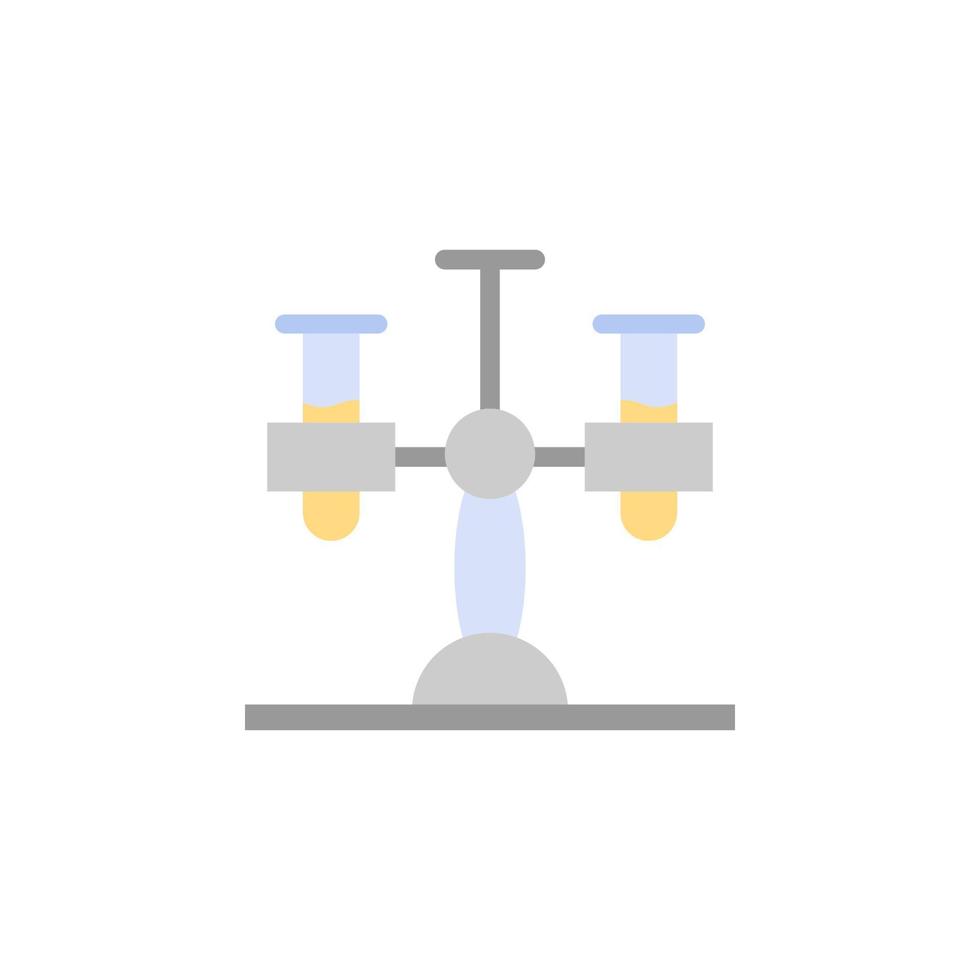 chimica, test tubi colore vettore icona illustrazione