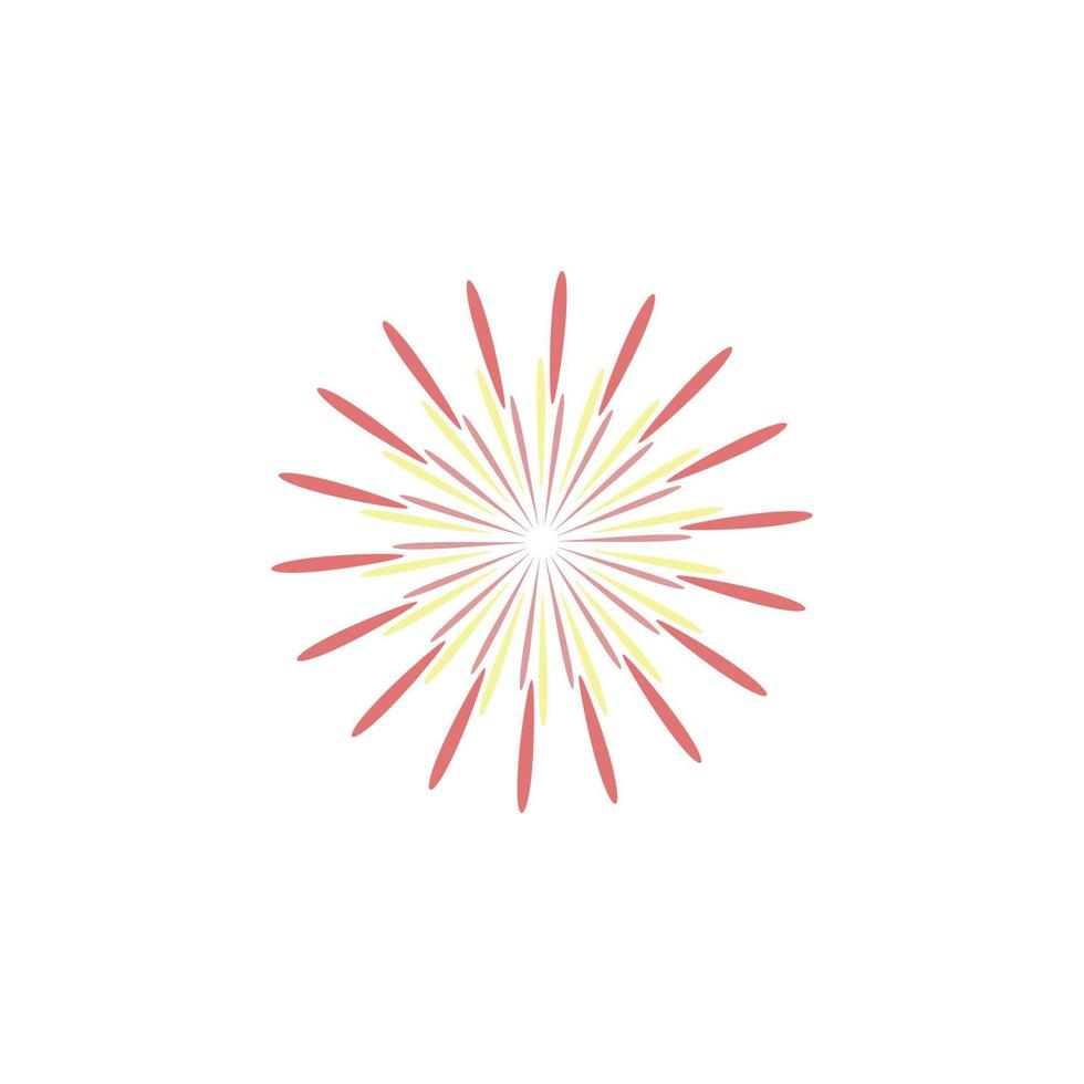 colorato fuoco d'artificio vettore icona illustrazione