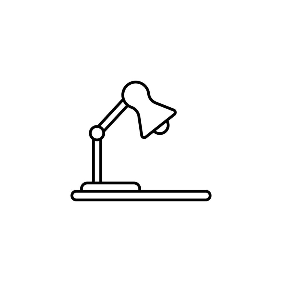 tavolo lampada vettore icona illustrazione