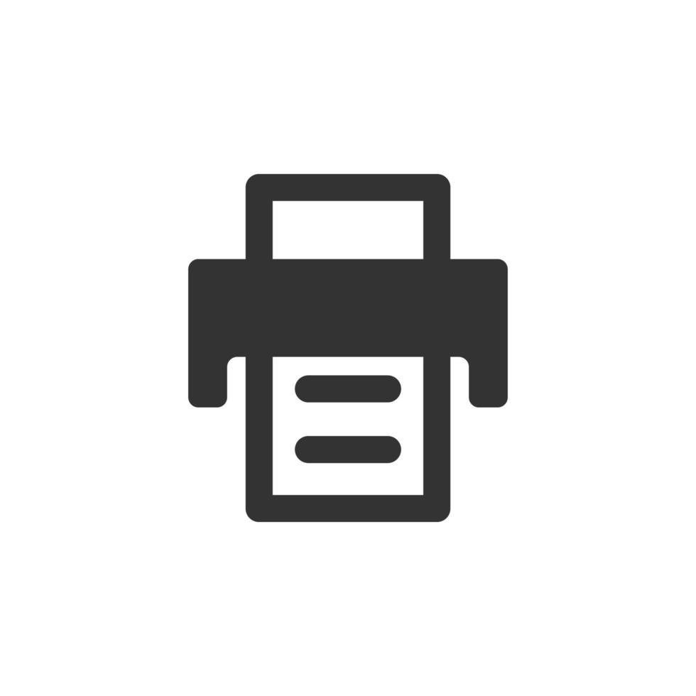 stampante isolato semplice vettore icona illustrazione