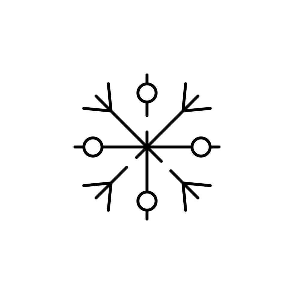 fiocco, neve vettore icona illustrazione
