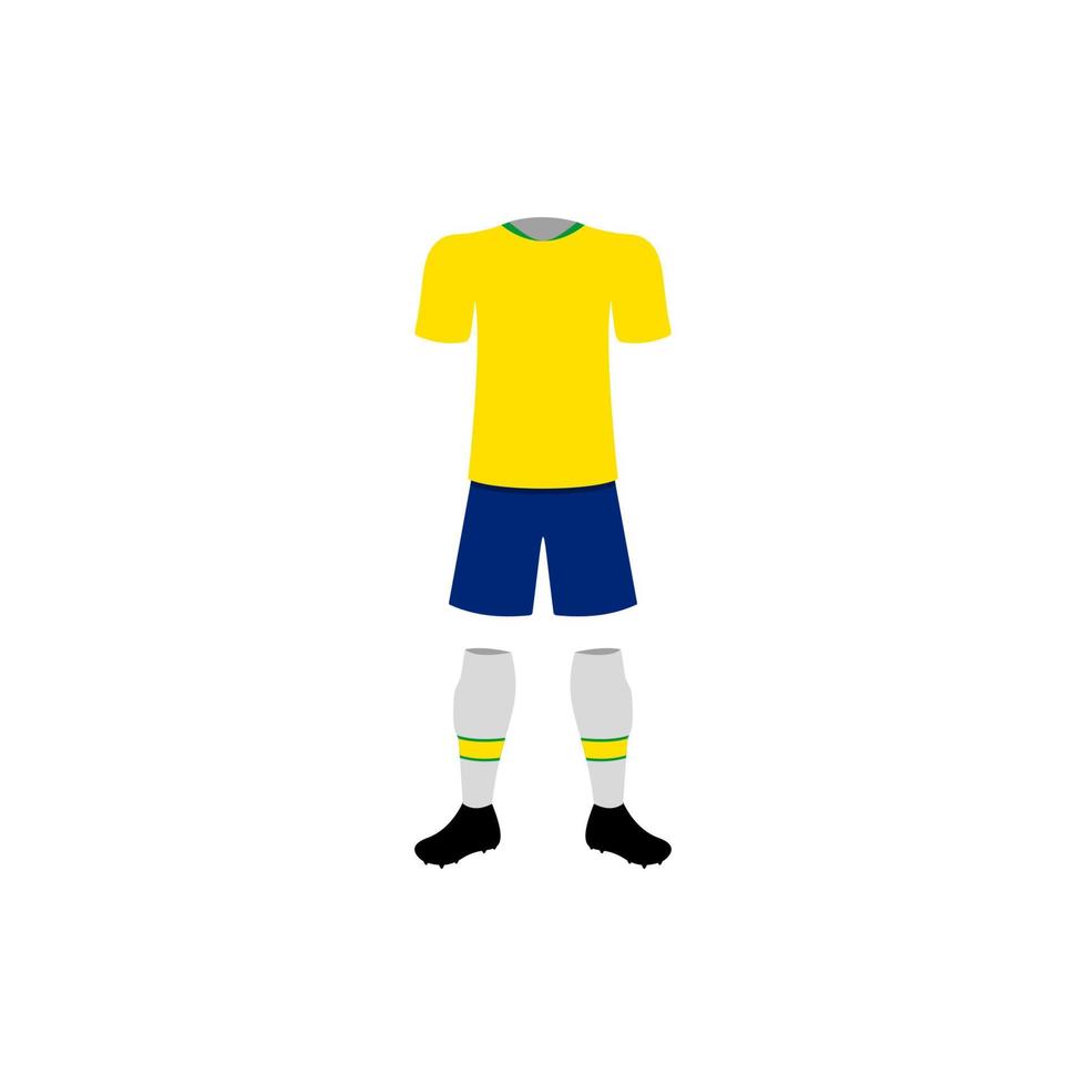 brasil nazionale calcio modulo vettore icona illustrazione