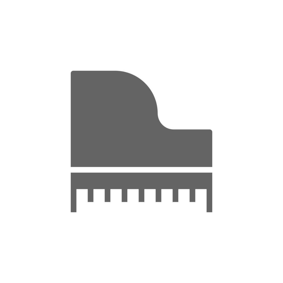 pianoforte, mille dollari pianoforte vettore icona illustrazione