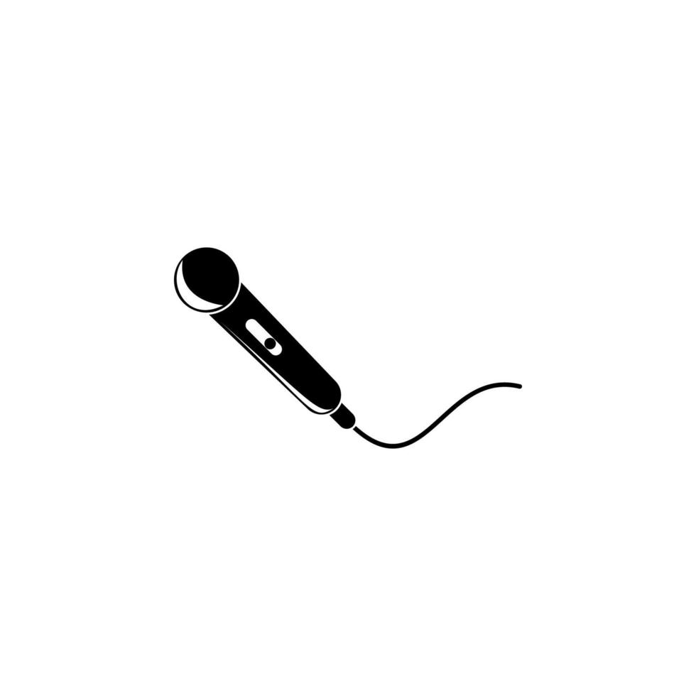 microfono vettore icona illustrazione