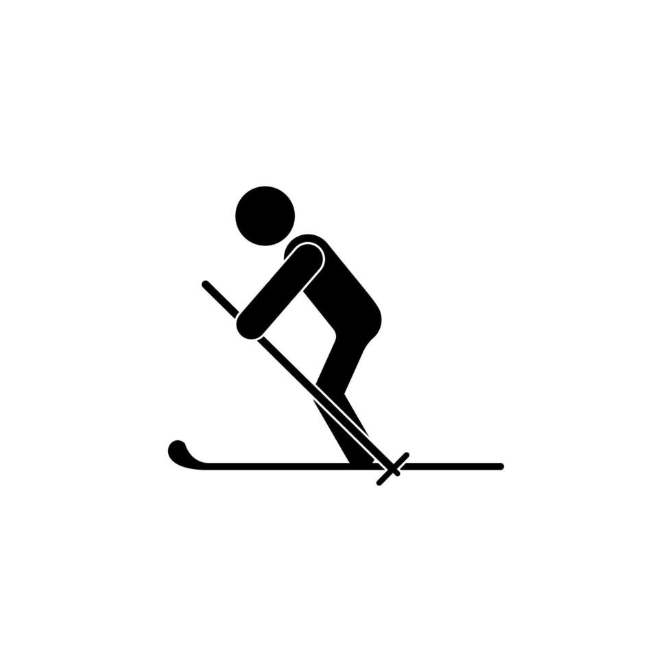 sciatore vettore icona illustrazione
