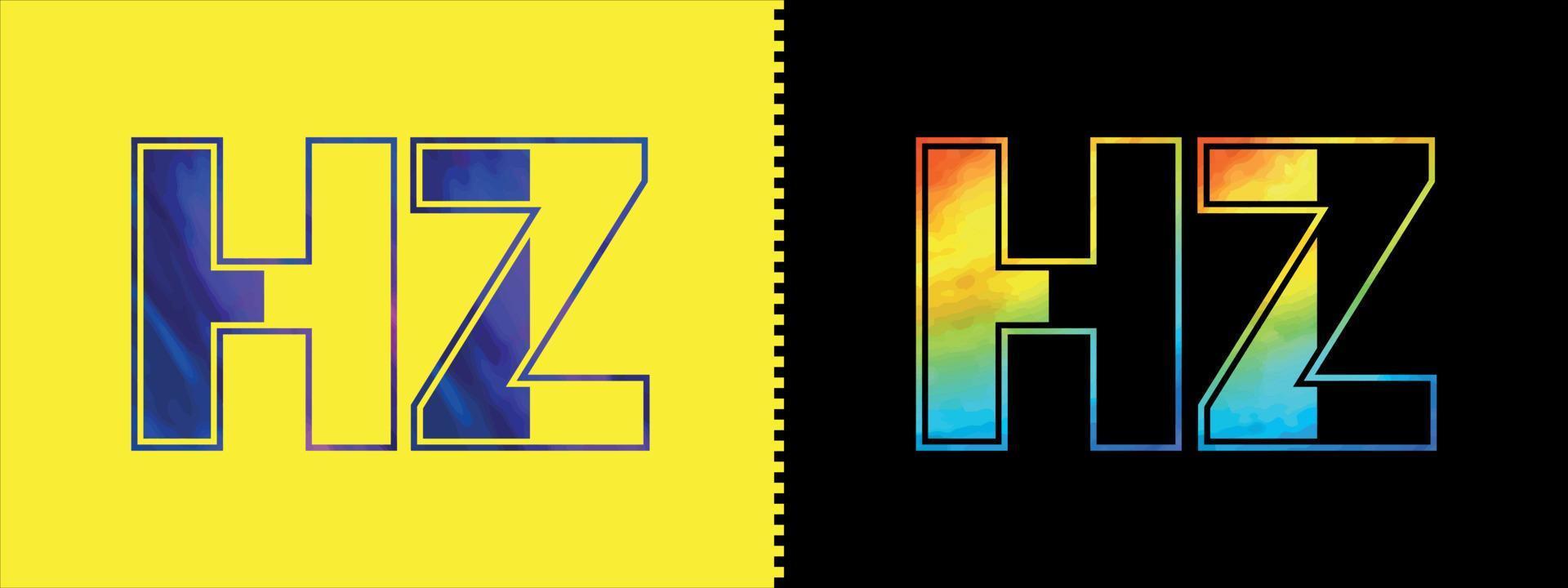 iniziale lettera hz logo icona vettore design modello. premio lussuoso logotipo per aziendale attività commerciale identità
