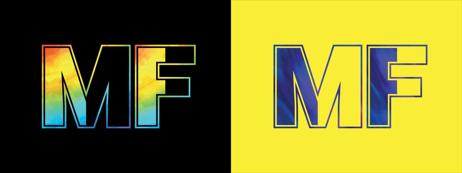 unico mf lettera logo icona vettore modello. premio elegante alfabeto logo design per aziendale attività commerciale
