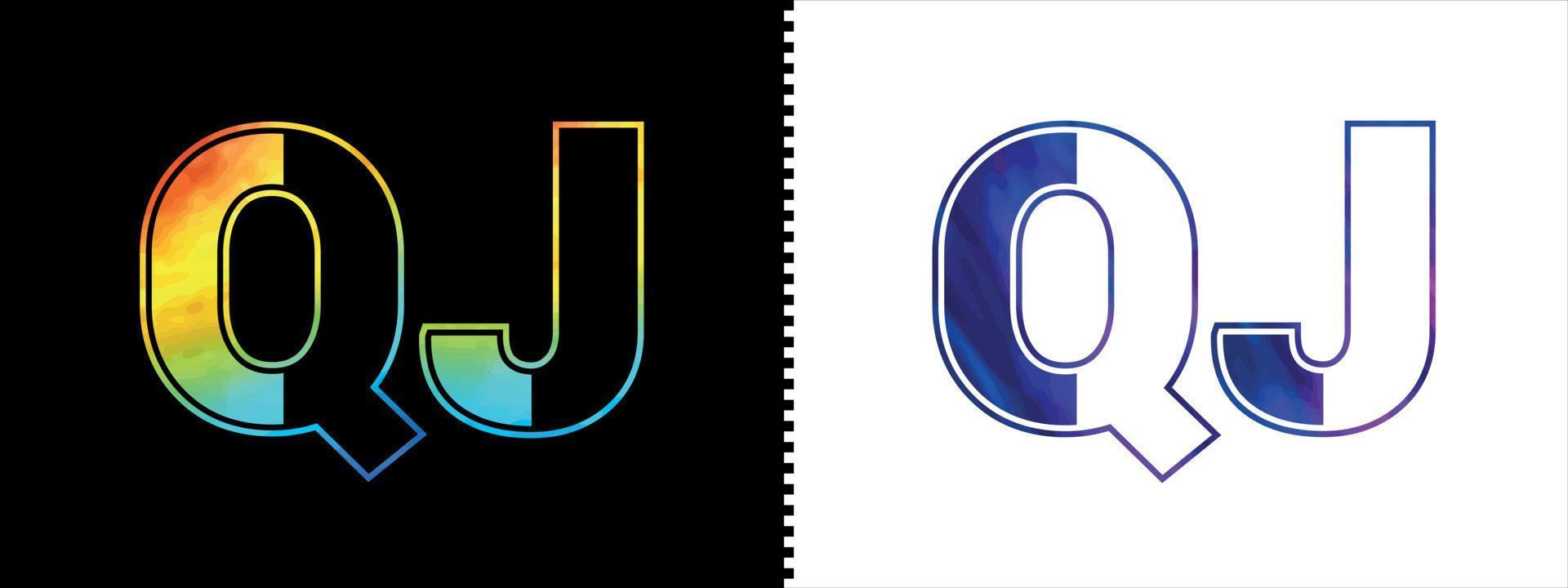 unico qj lettera logo icona vettore modello. premio elegante alfabeto logo design per aziendale attività commerciale