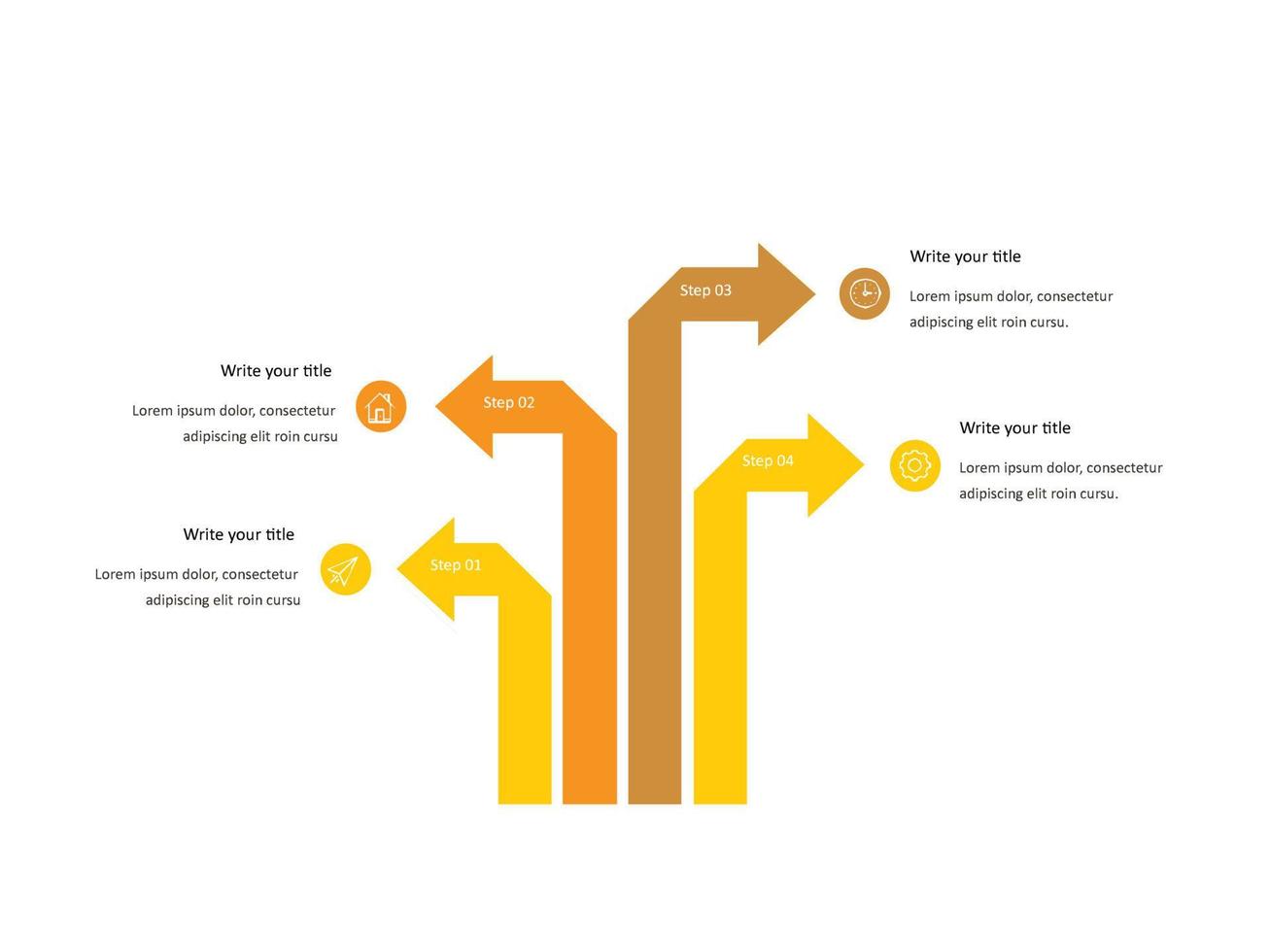 vettore illustrazione Infografica design modello impostato con 4 opzioni o passi. può essere Usato per processi, presentazioni, disposizione, striscione, Informazioni grafico.