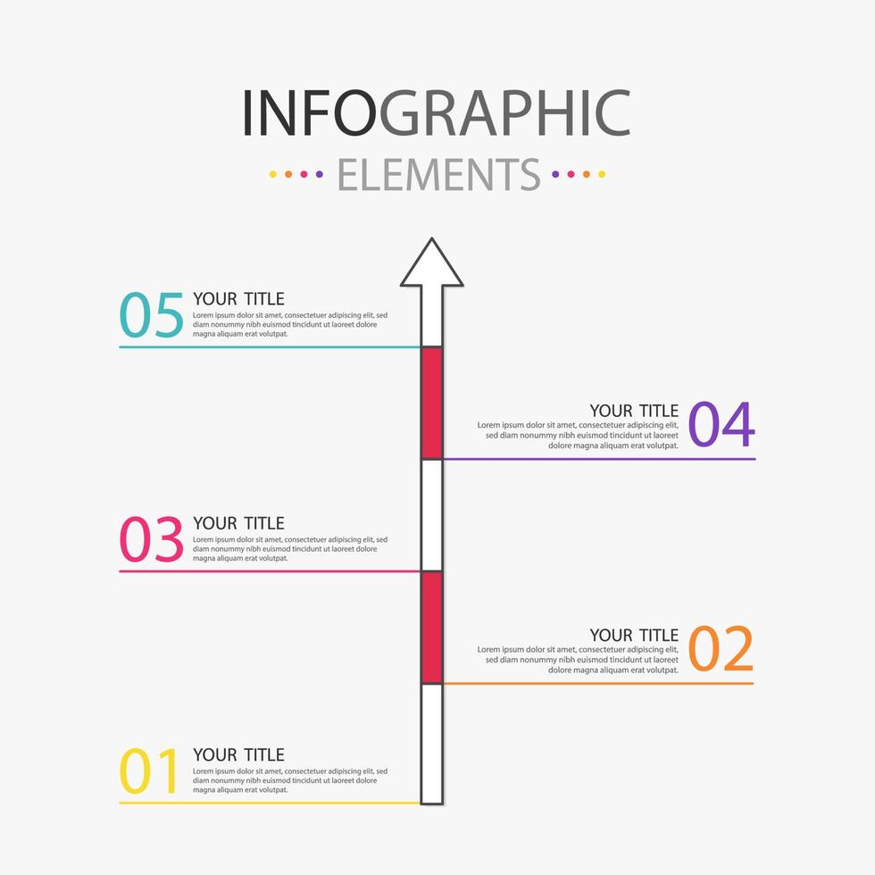 sequenza temporale vettore astratto Infografica elementi con proiettile. attività commerciale infografica.