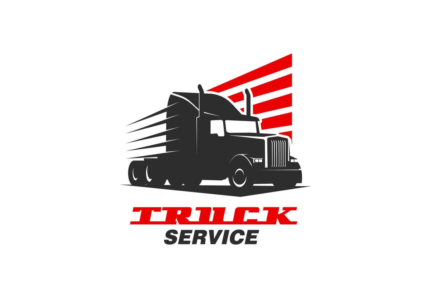 camion pesante carico mezzi di trasporto servizio icona vettore
