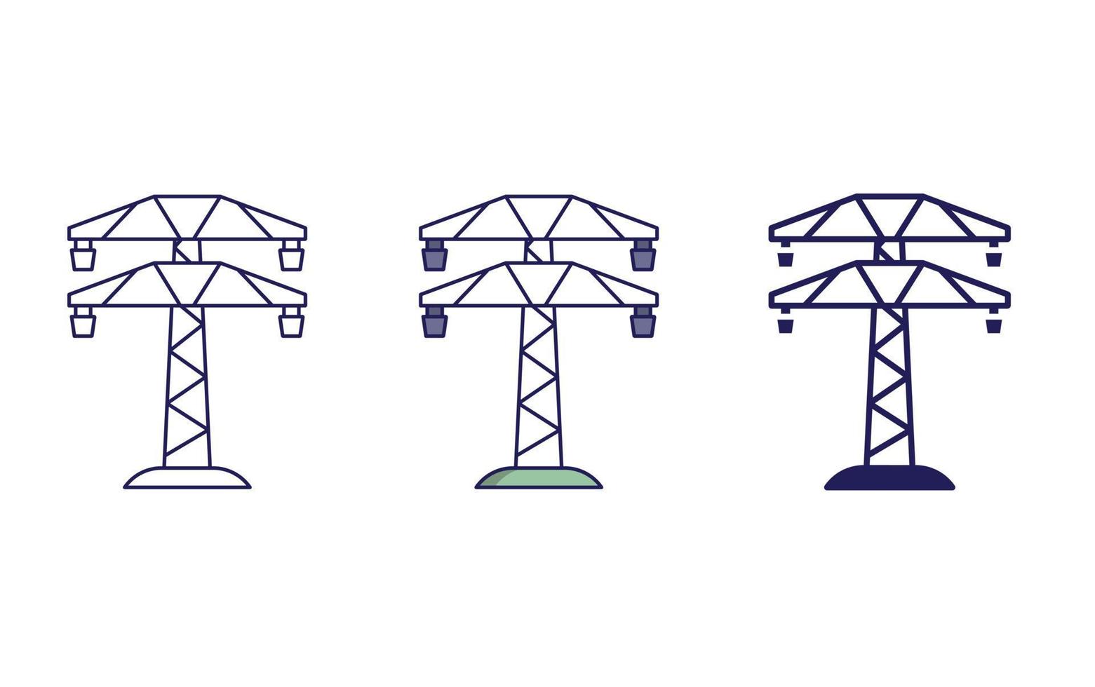 icona del vettore di energia elettrica