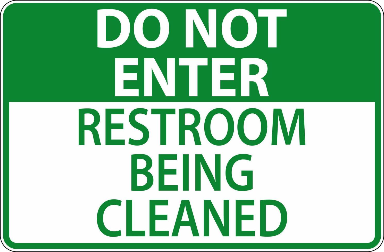 fare non accedere toilette essere puliti cartello vettore