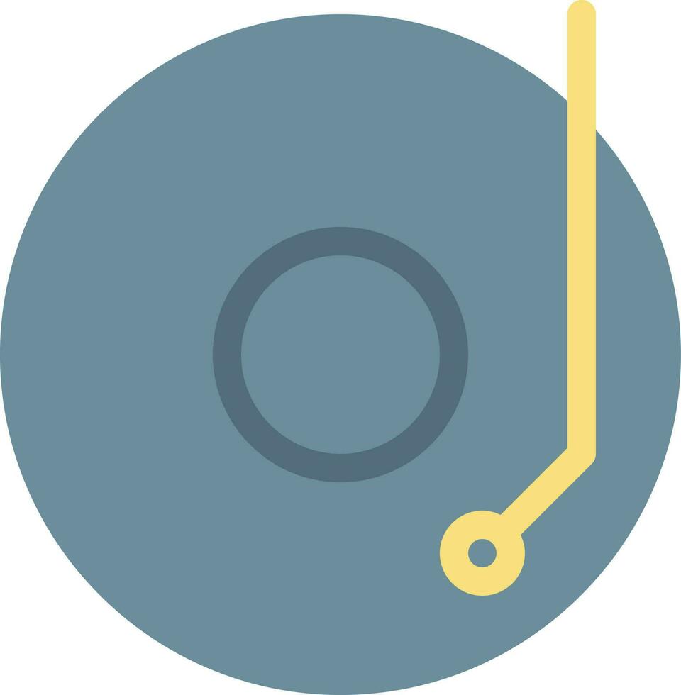 illustrazione vettoriale del disco in vinile su uno sfondo. simboli di qualità premium. icone vettoriali per il concetto e la progettazione grafica.