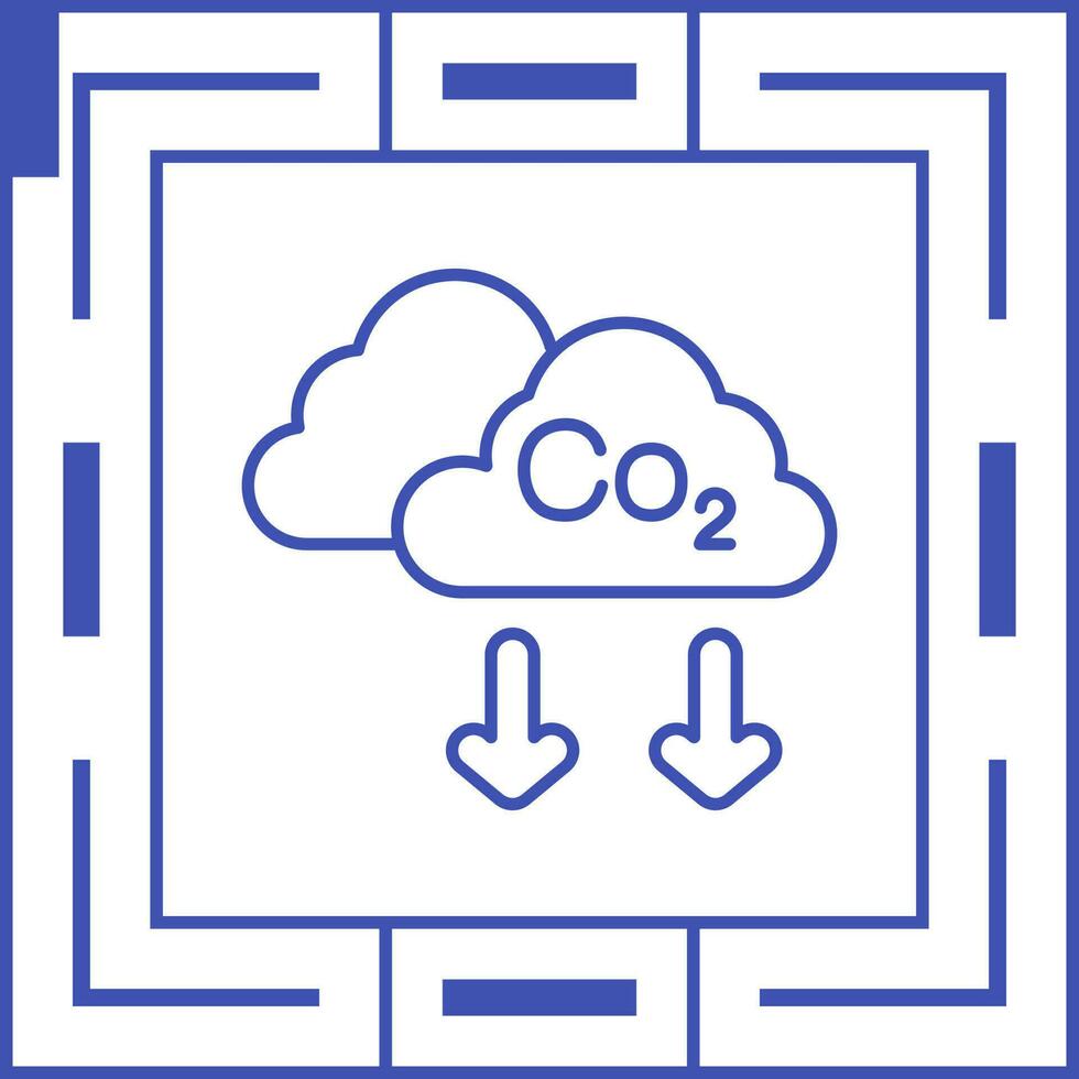 co2 vettore icona