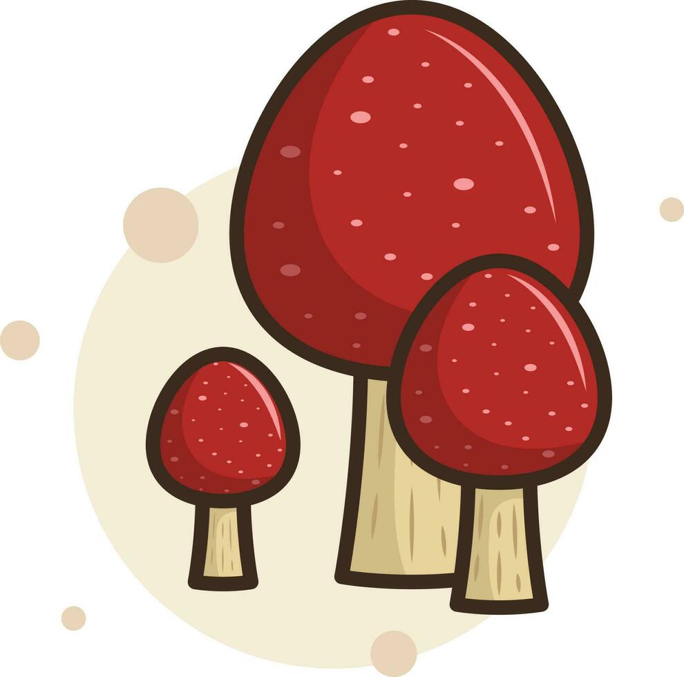 piatto vettore illustrazione di naturale fungo fungo vegetariano enoki shiitake fresco e biologico