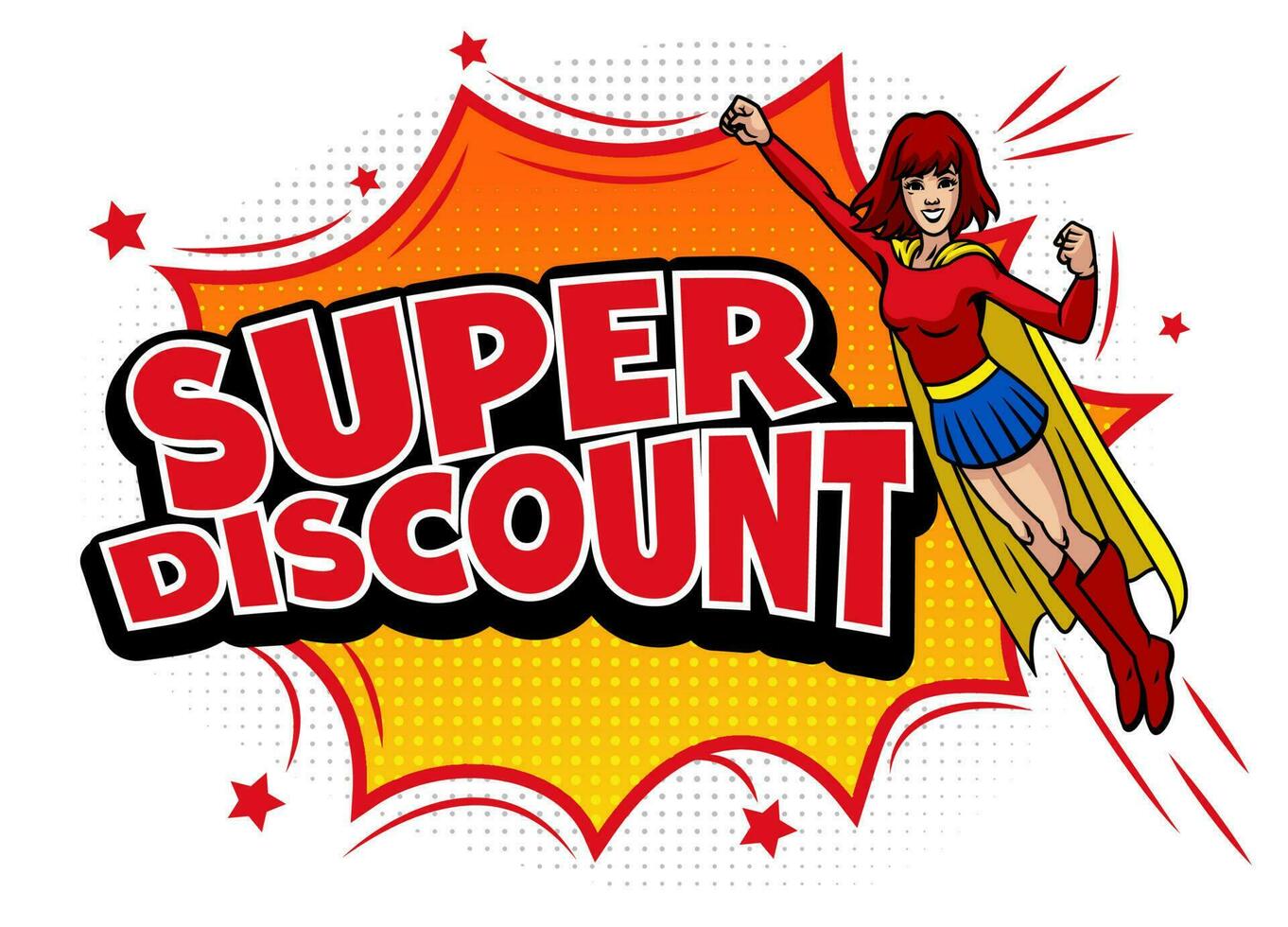 supereroe super sconto promozione vettore