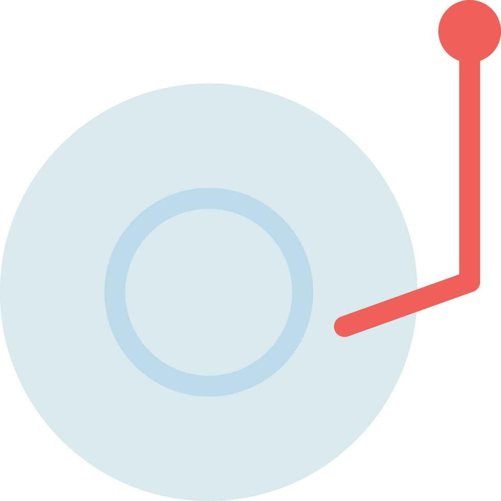 illustrazione vettoriale del disco in vinile su uno sfondo. simboli di qualità premium. icone vettoriali per il concetto e la progettazione grafica.