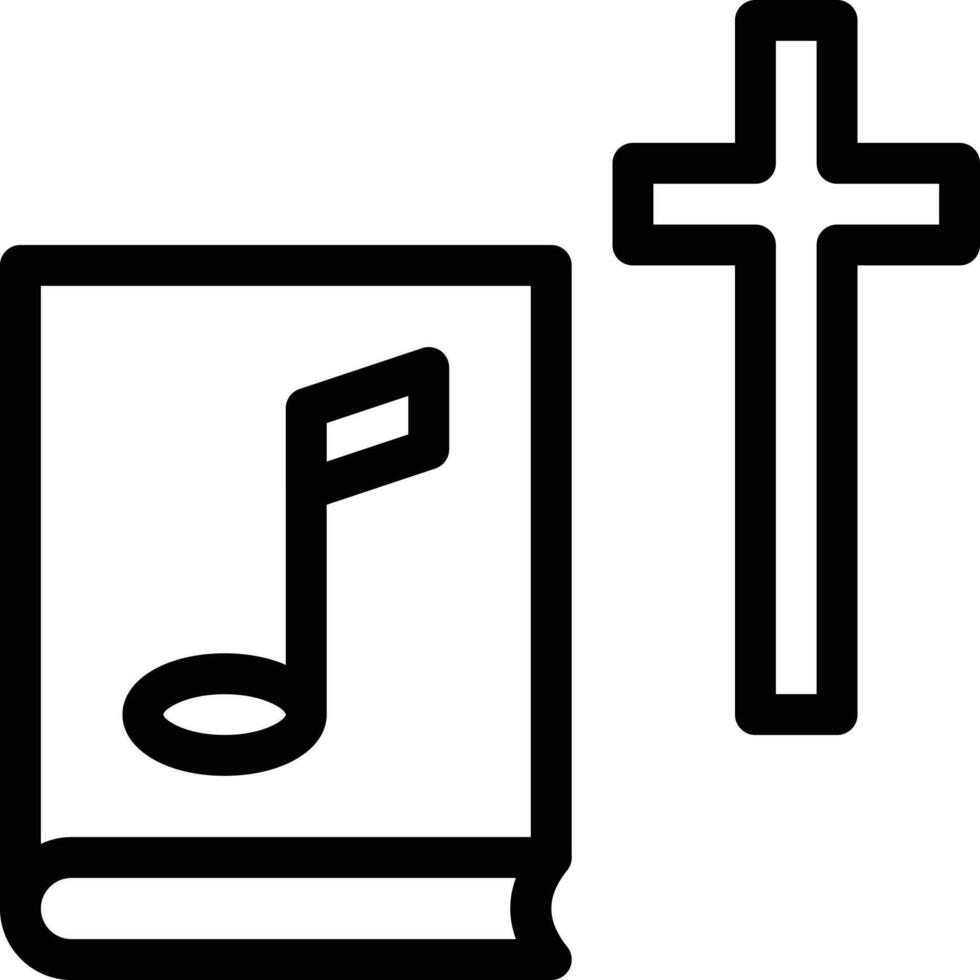 illustrazione vettoriale del libro di musica su uno sfondo simboli di qualità premium. icone vettoriali per il concetto e la progettazione grafica.