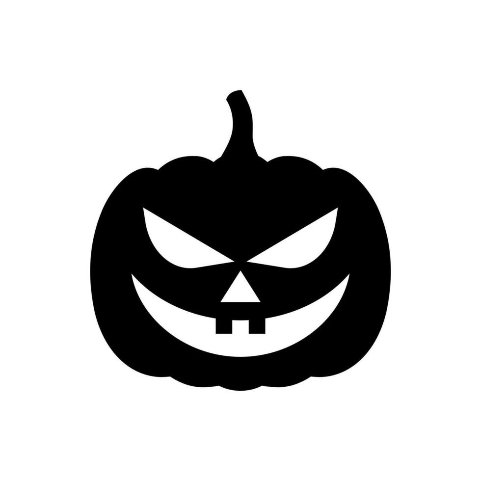 zucca icona vettore. Halloween illustrazione cartello. zucca facce simbolo o logo. vettore