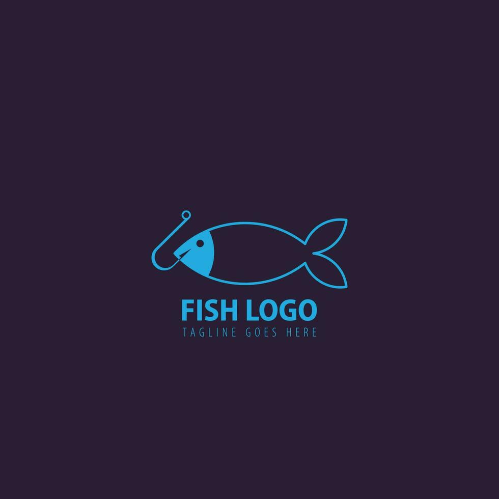 vettore logo pesce