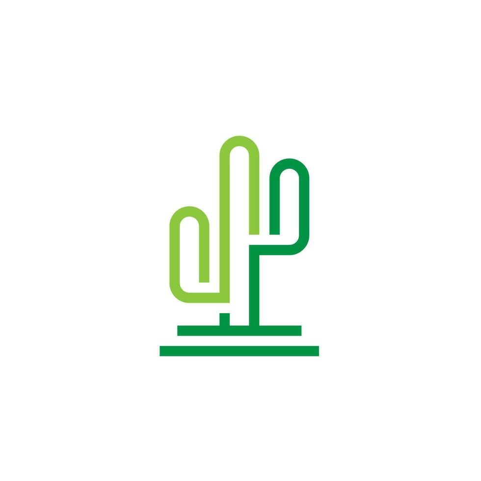 cactus logo modello vettore illustrazione