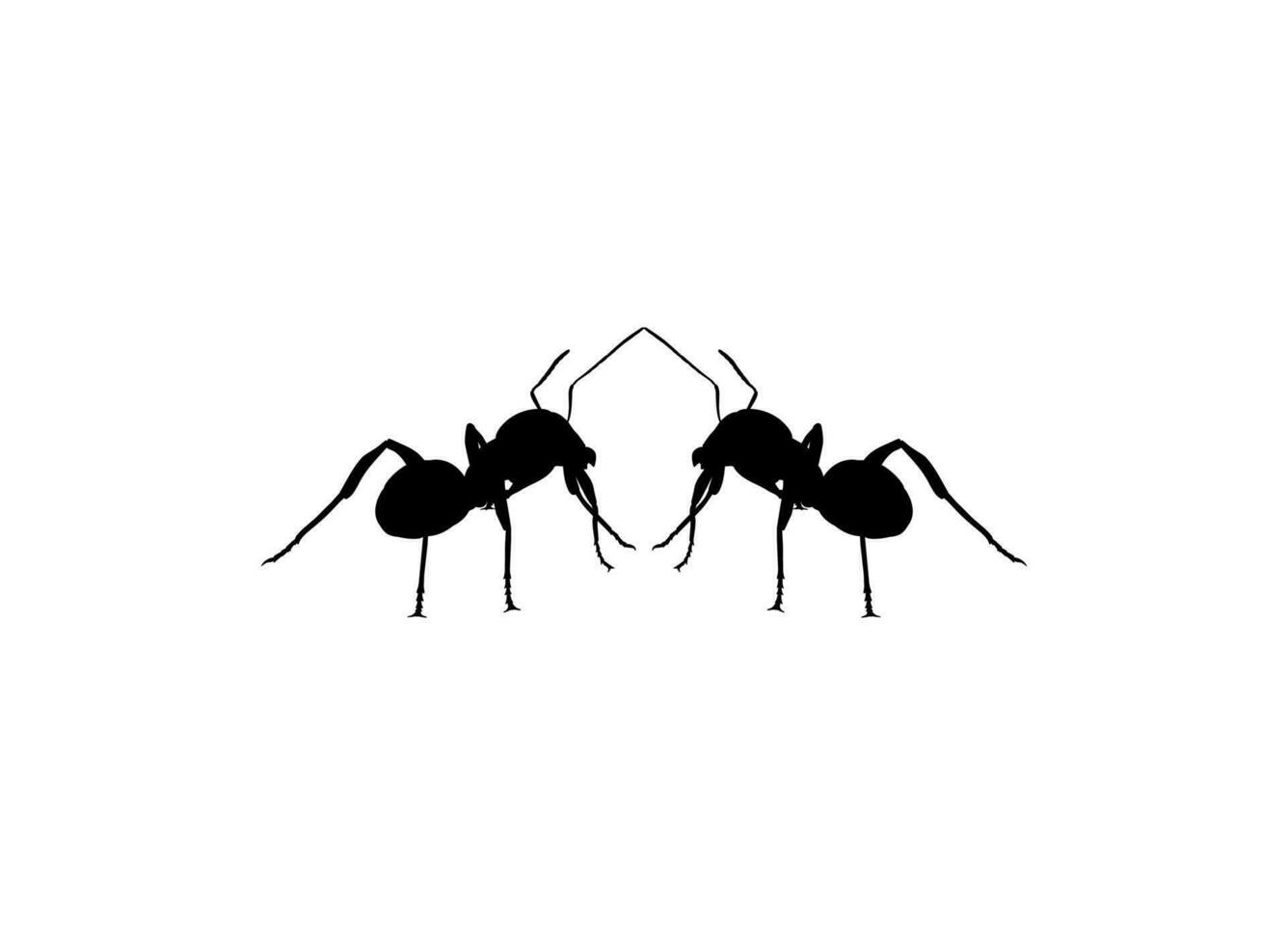 paio di il formica silhouette per arte illustrazione, logo, pittogramma, sito web, o grafico design elemento. vettore illustrazione