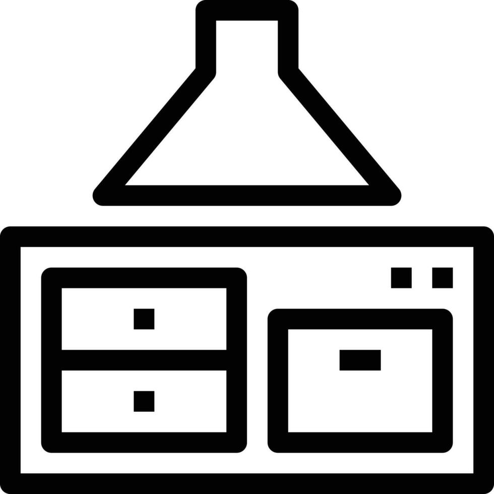 illustrazione vettoriale della cucina su uno sfondo simboli di qualità premium. icone vettoriali per il concetto e la progettazione grafica.