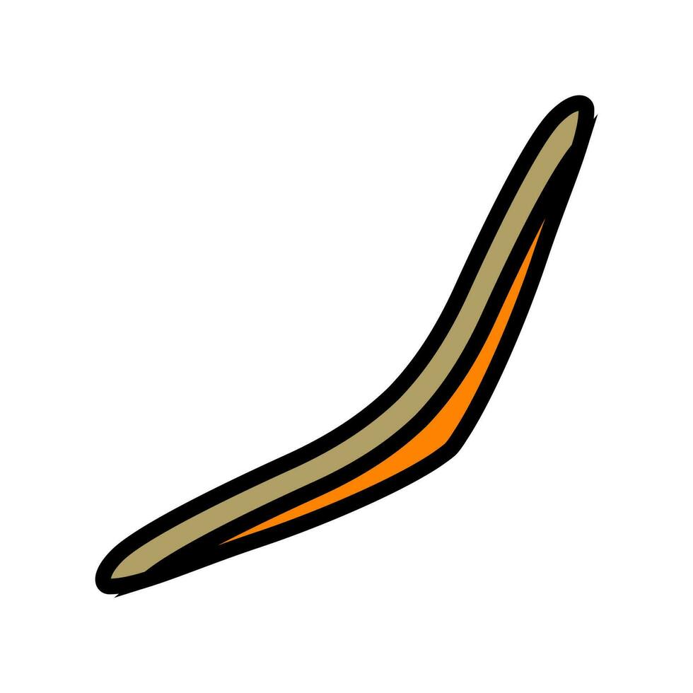 bumerang arma militare colore icona vettore illustrazione